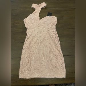 Lac Bleu Fitted Cold Shoulder Dress